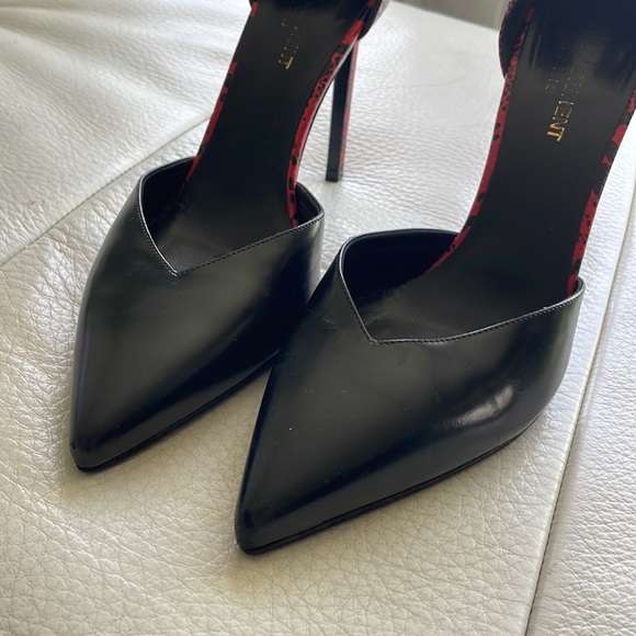 Size 39 Saint Laurent Heels - Black and Red Snake Skin - Picture 10 of 13